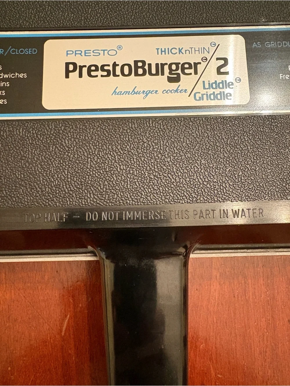 Presto vintage prestoburger